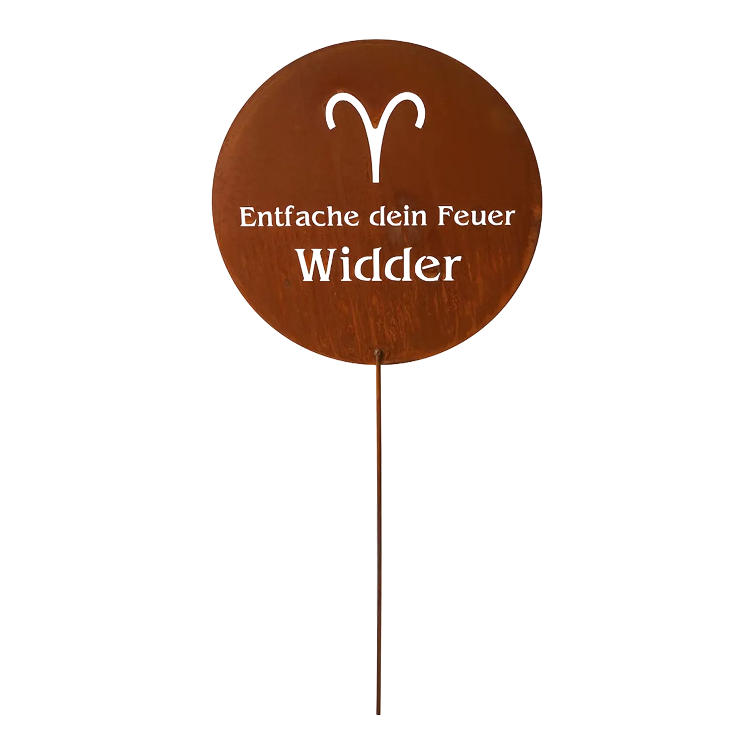 Gartenstecker Sternzeichen Widder Edelrost Geschenk