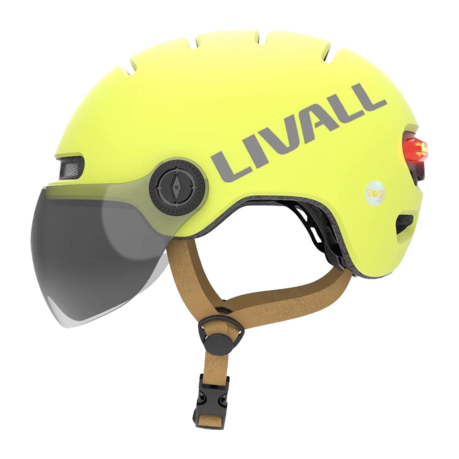 fahrradhelm chrom Fahrradhelm mit Visier, Bremslicht & SOS-Alarm