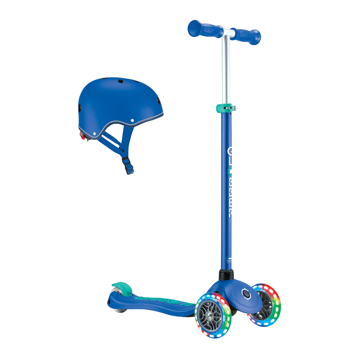 Globber Kinderscooter mit Helm