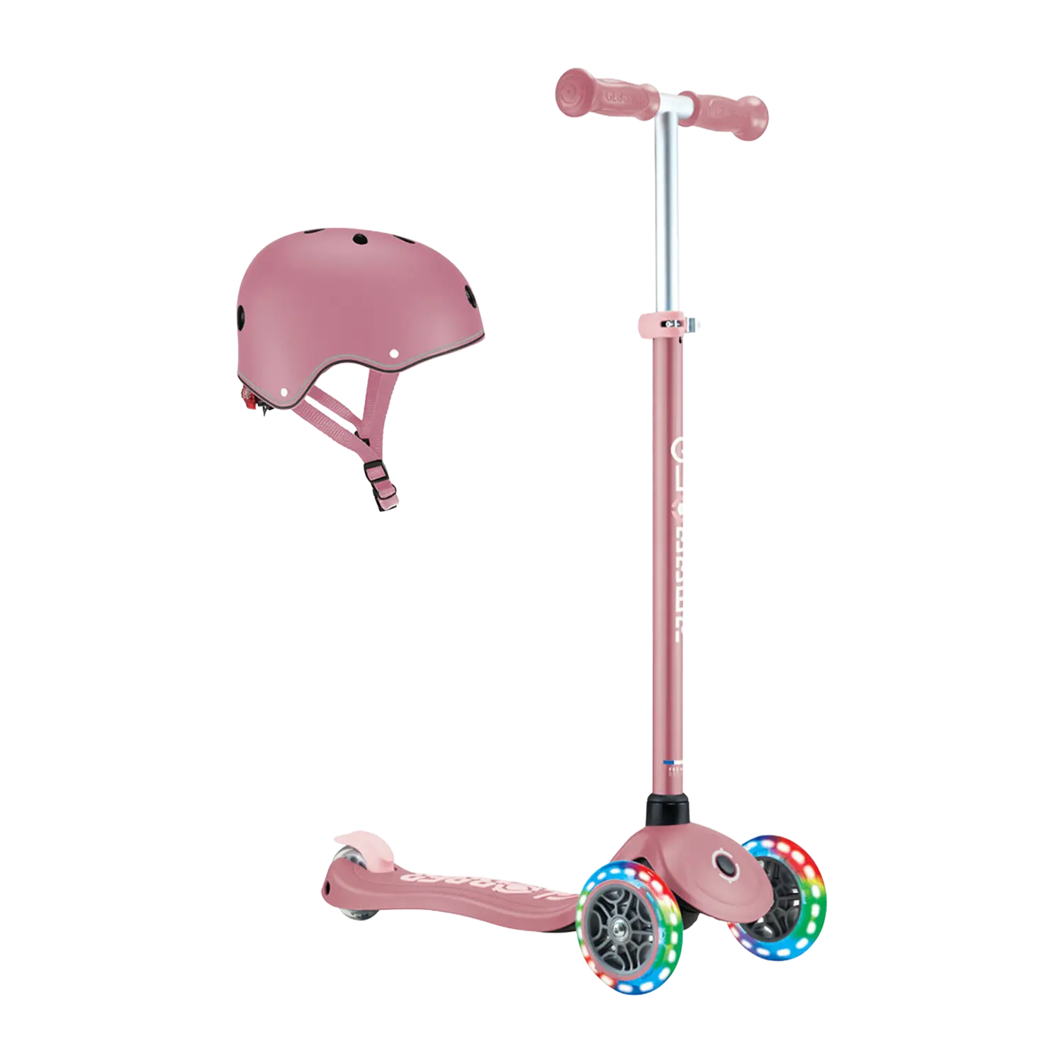 Globber Kinderscooter mit Helm