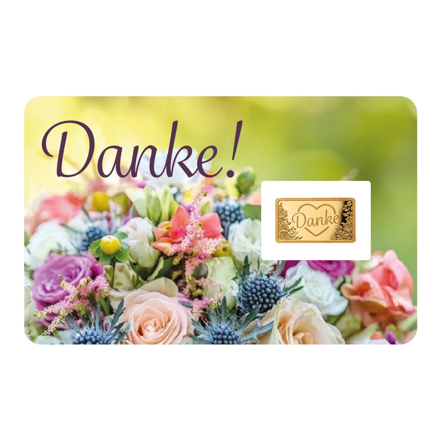 Goldbarren Danke