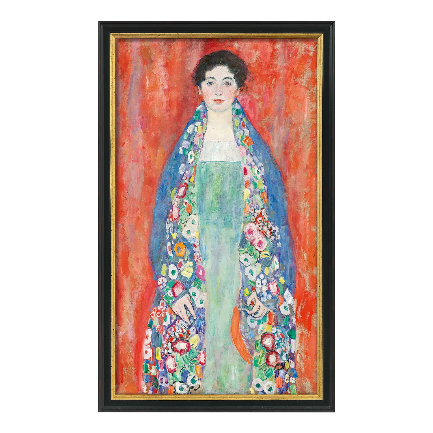 Bild 'Bildnis Fräulein Lieser' (1917) – schwarz-goldfarben gerahmt