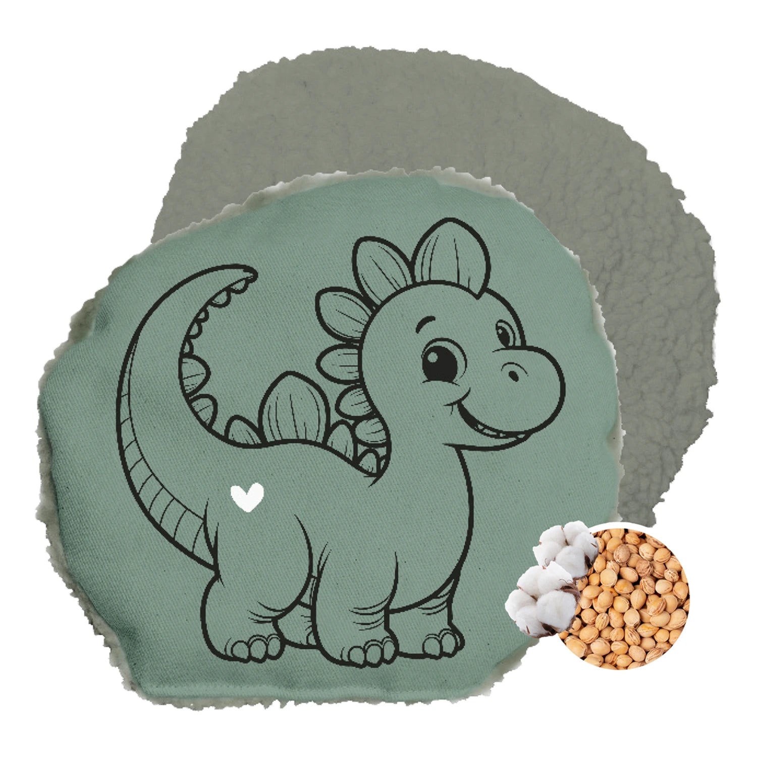 Kinder Kirschkernkissen Dino