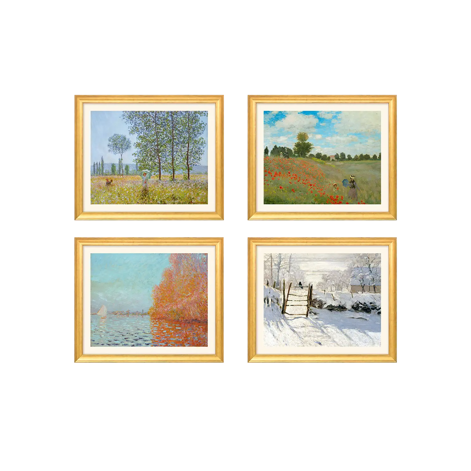 4 Landschaftsbilder im Set