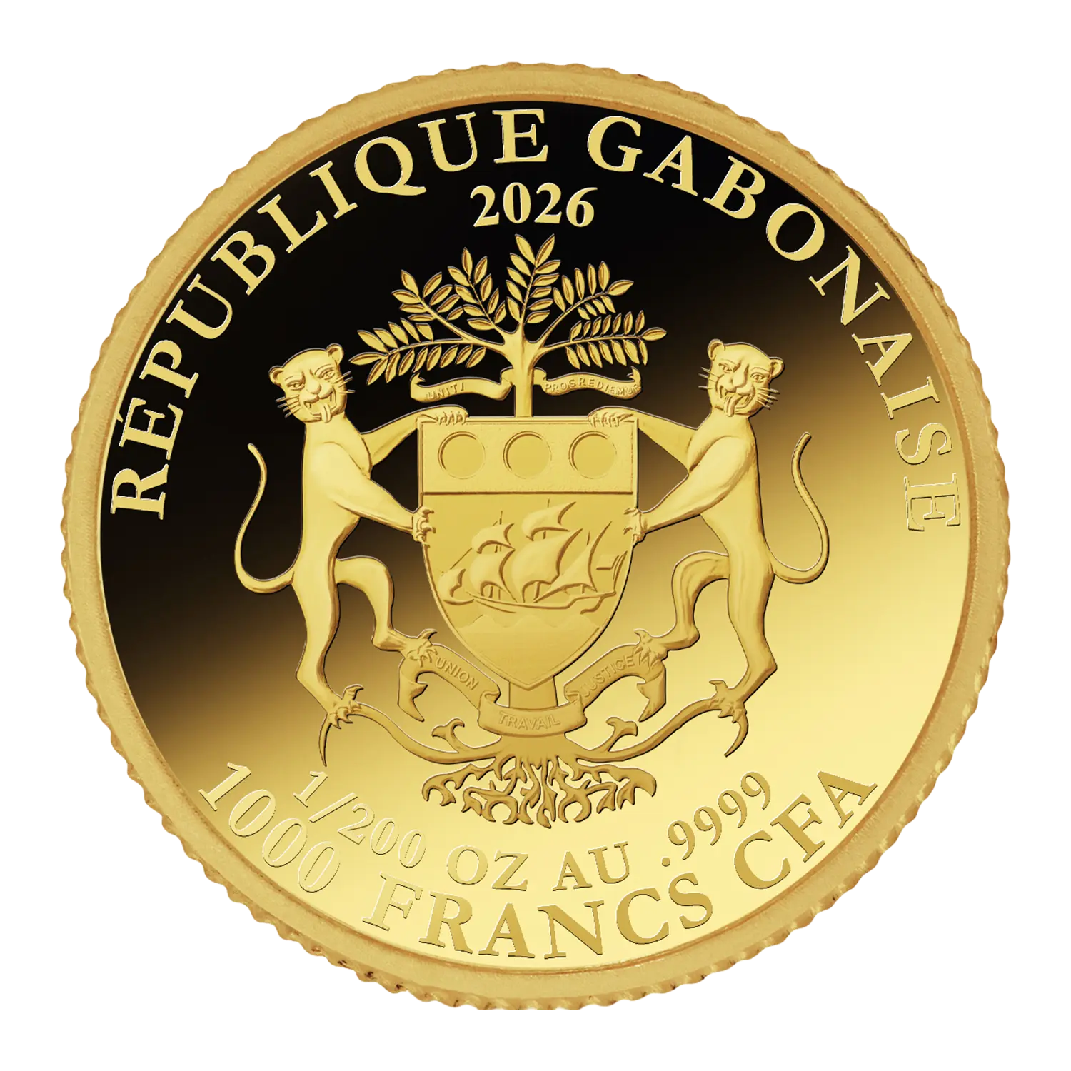 Goldmünze Weihnachtsengel, im Samtsäckchen