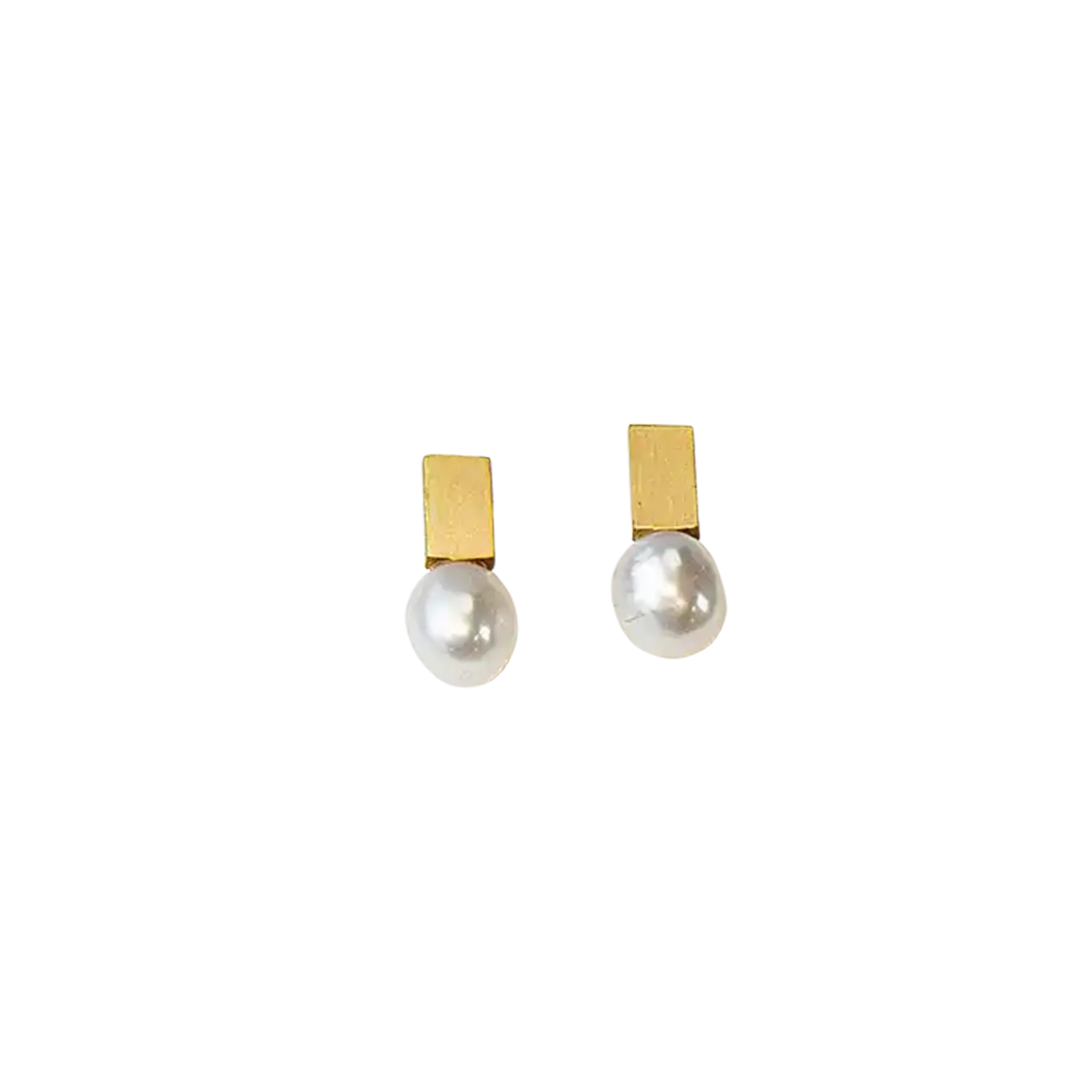 Ohrstecker Mother of Pearl vergoldet