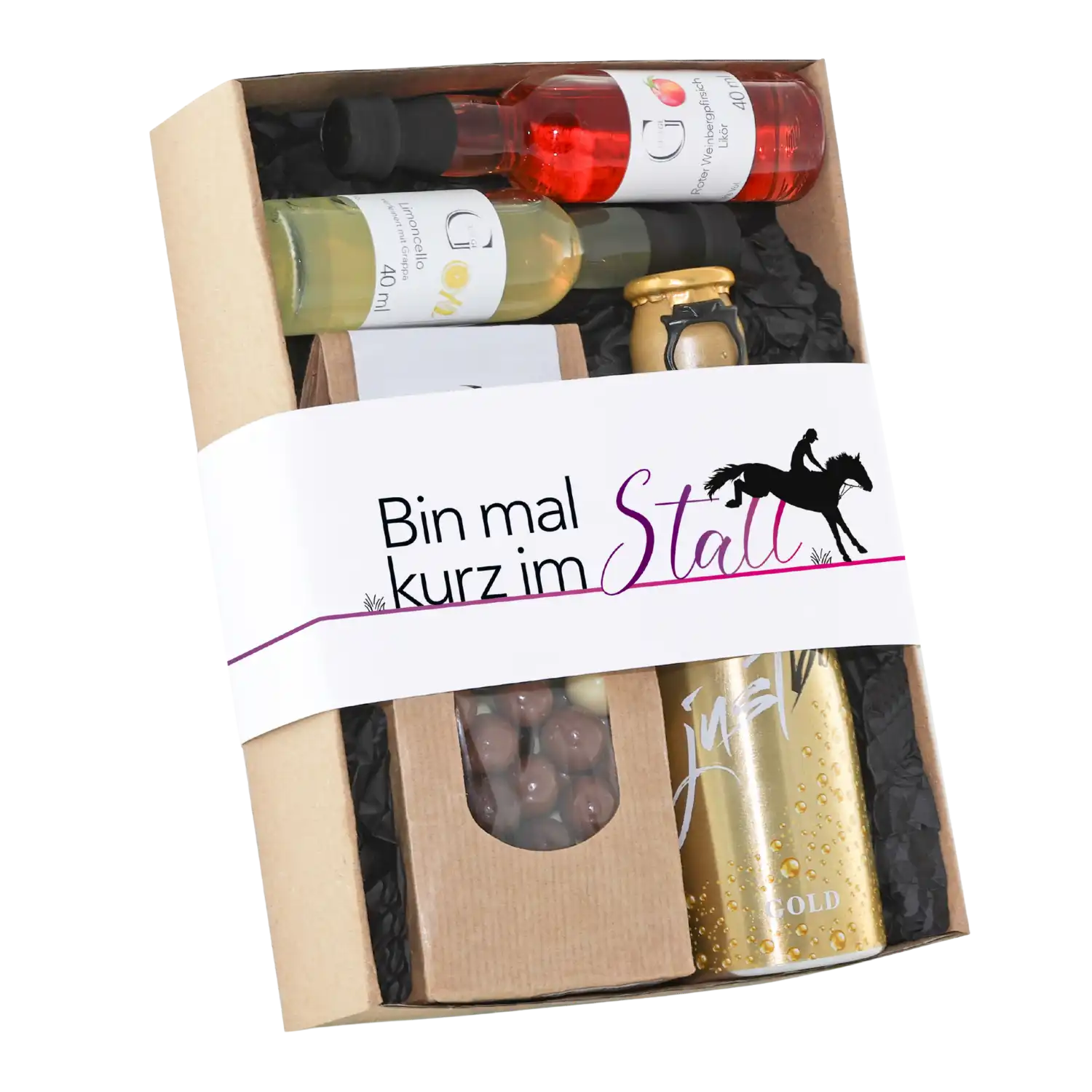 Geschenk für Reiter – Hobby-Set Bin mal kurz im Stall