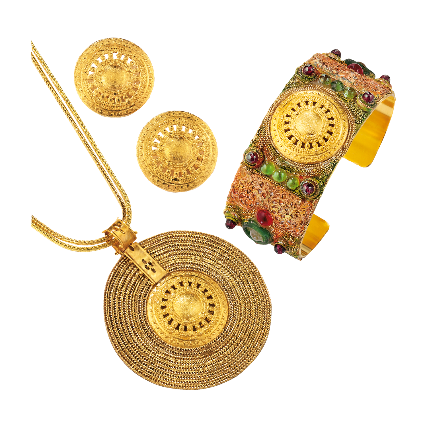 Schmuckset Aton-Sonnenrad