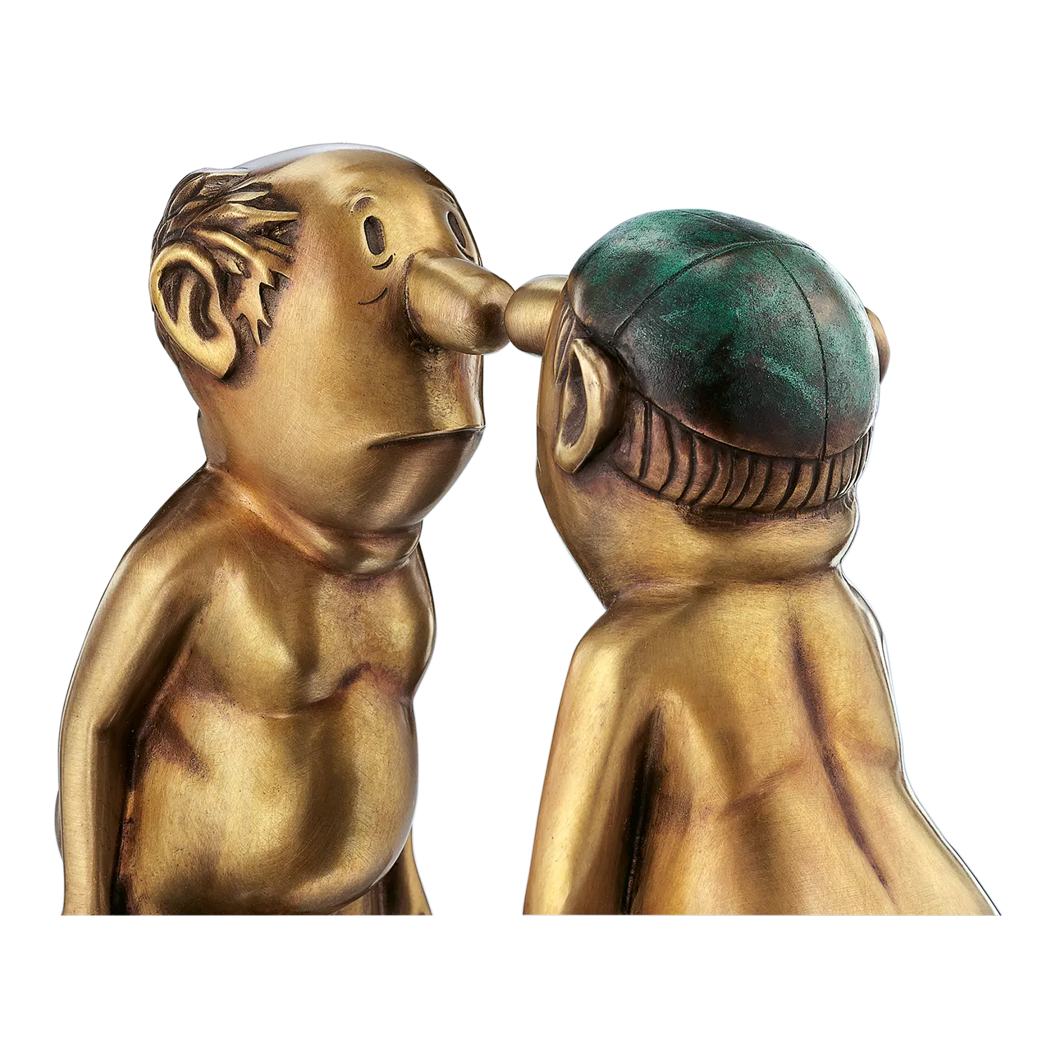 Skulptur "Herren im Bad", Bronze