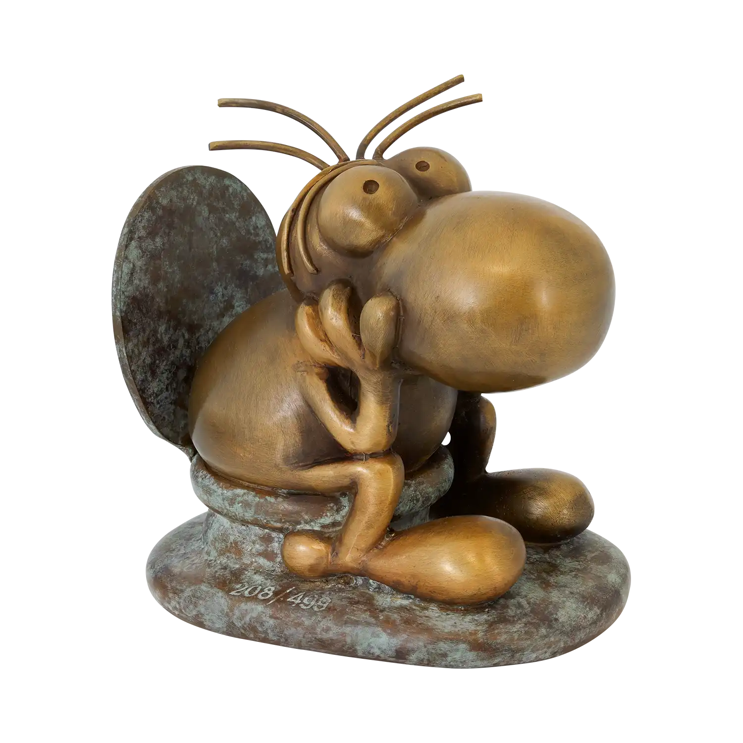 Skulptur 'Think', Bronze
