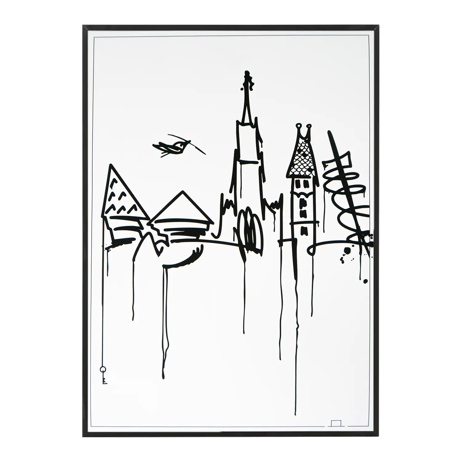 Kunstdruck Ulm Skyline