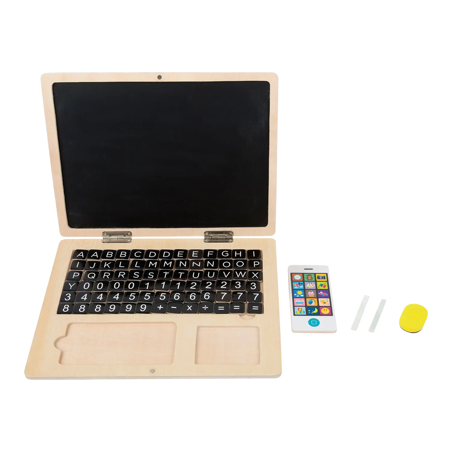 Holz Laptop mit Magnettafel