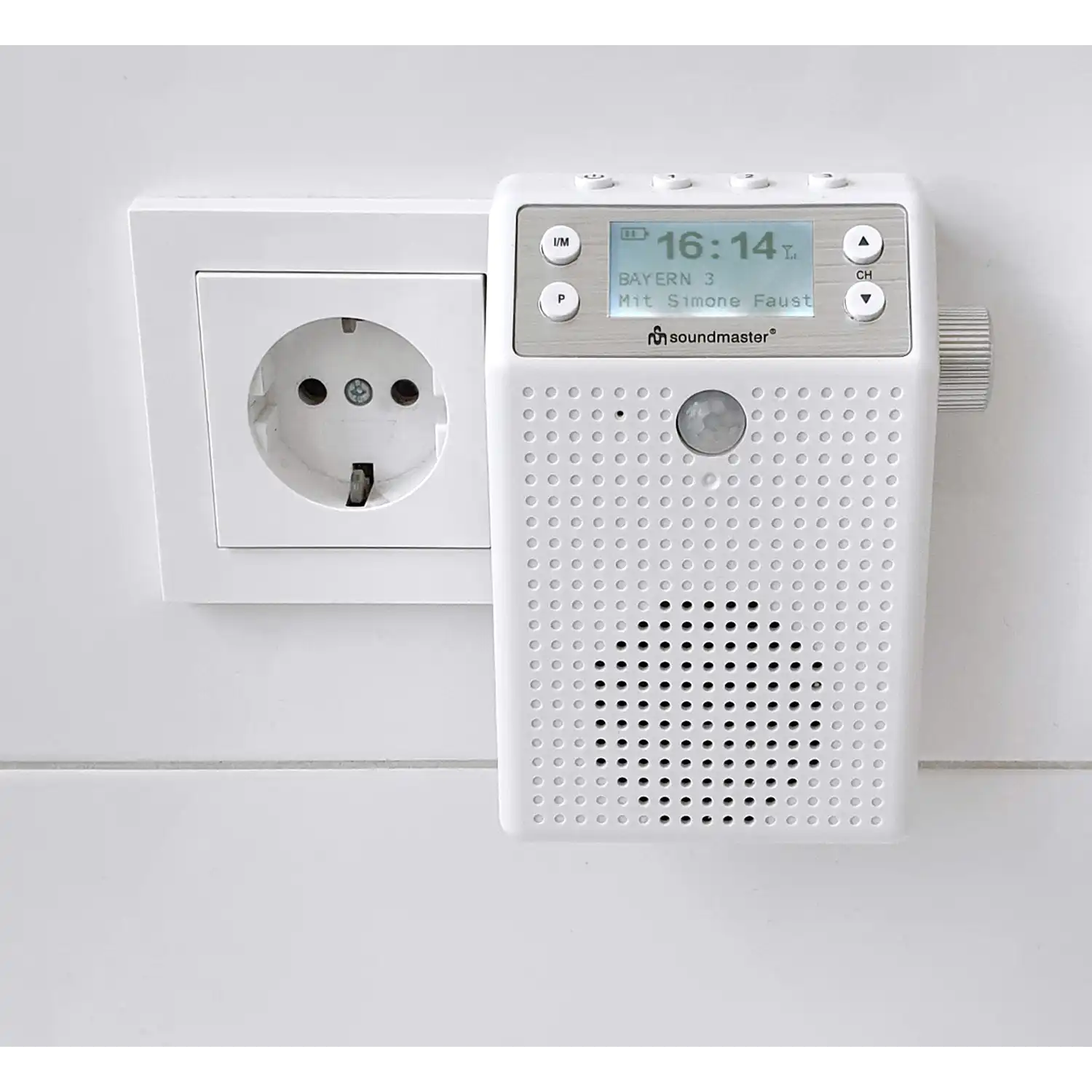 DAB+/UKW Steckdosenradio mit Bewegungsmelder
