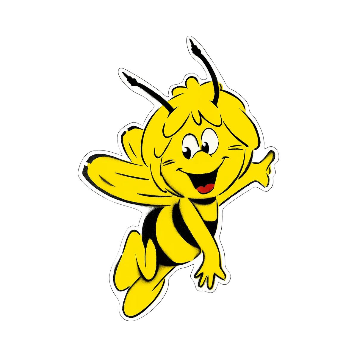Wandobjekt "Cut Out Biene Maja Banane"