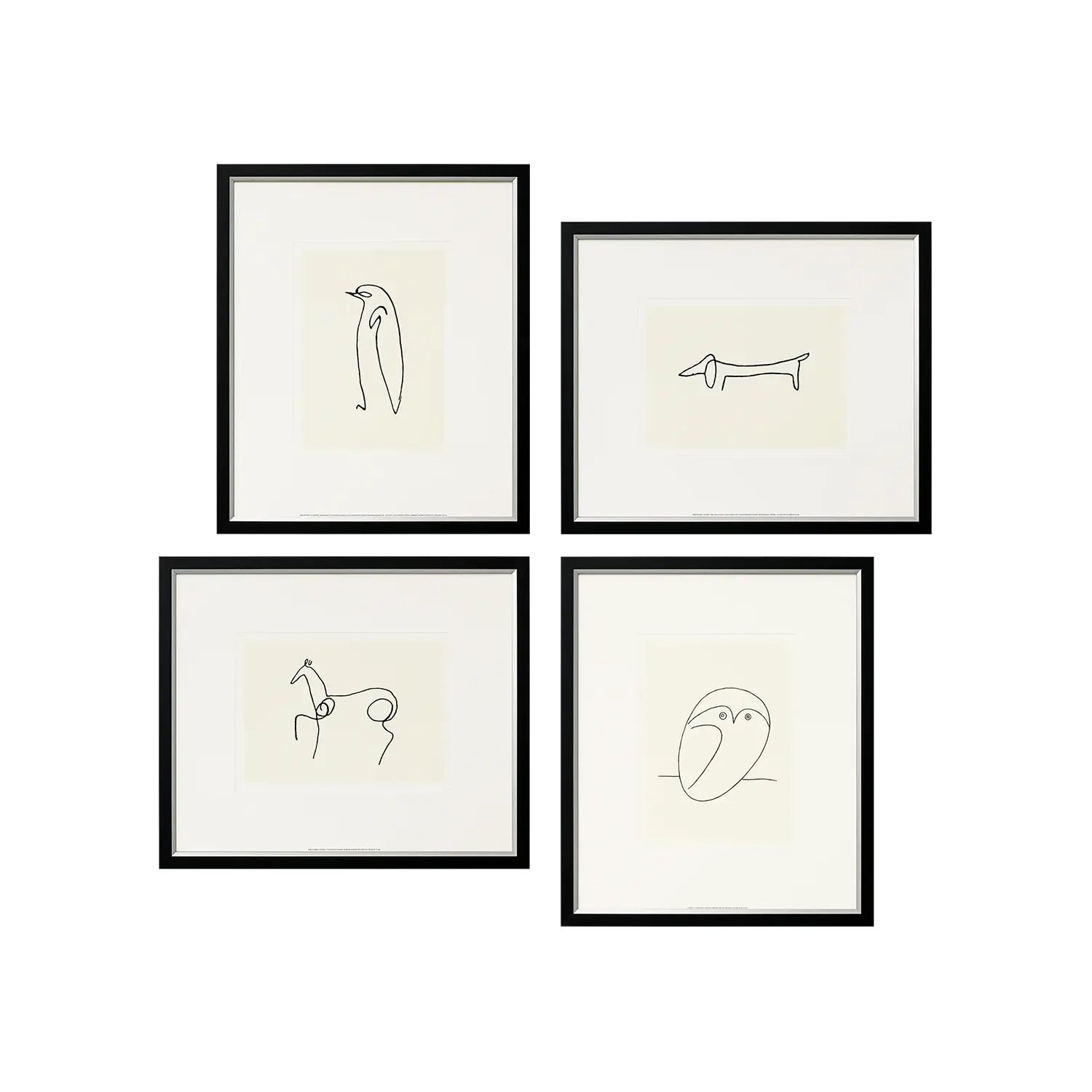 4 Tierbilder im Set