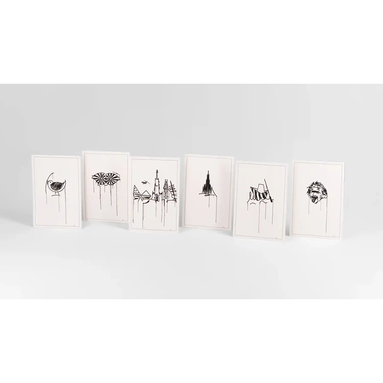 Postkarten Kunstdrucke 6er Set